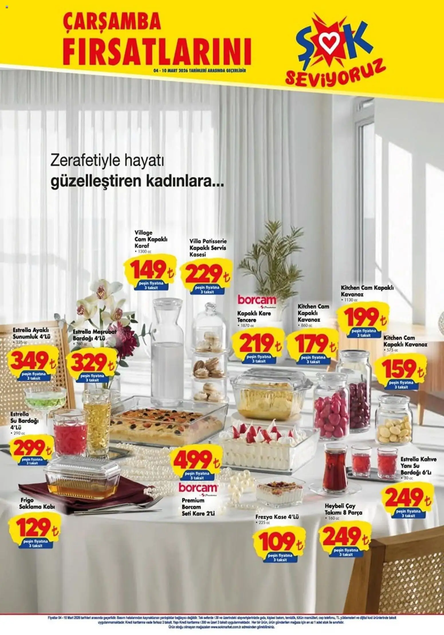 Şok Market Katalog - 04.03.2026 tarihinden itibaren geçerlidir | Sayfa: 3 | Ürünler: Kahve, Su, Bağlayıcı, Su bardağı