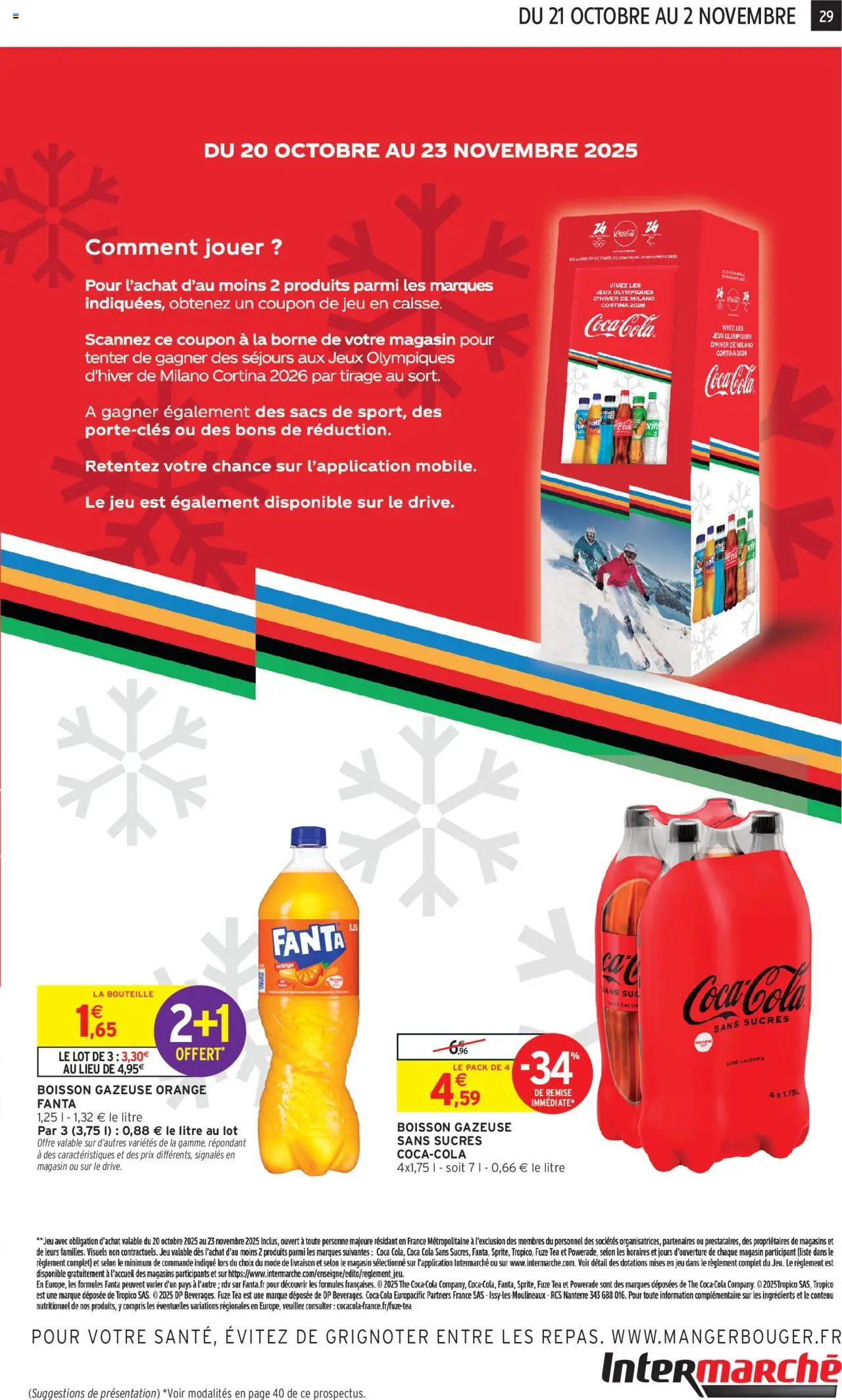 {H1} | Page: 29 | Produits: Orange, Coca cola, Jeux, Thé