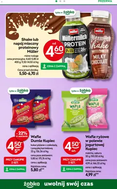 Pogląd oferty "Żabka gazetka" - ważna od 25.03.2026 | Strona: 61 | Produkty: Wafle, Wafle ryżowe, Czekolada