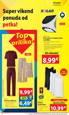 Lidl katalog | vrijedi od 18.08.2025 | Stranica: 60