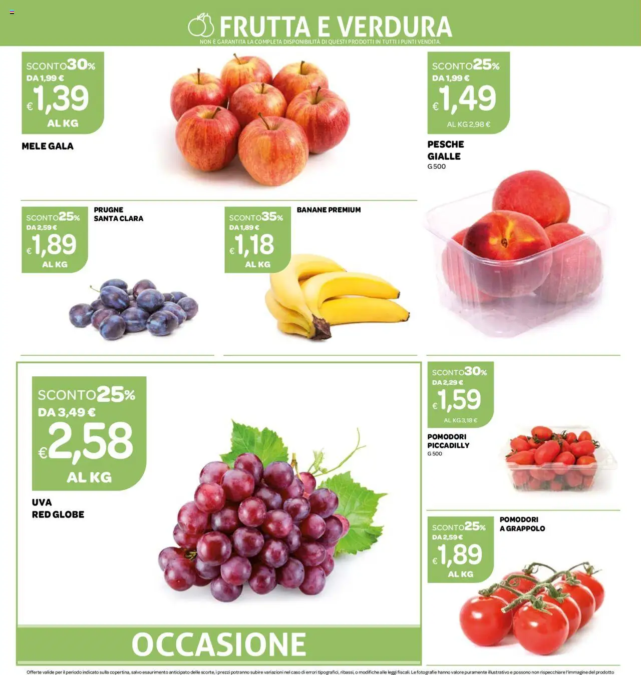 Volantino Ekom del 09.09.2025 | Pagina: 6 | Prodotti: Mele, Banane, Frutta, Pomodori