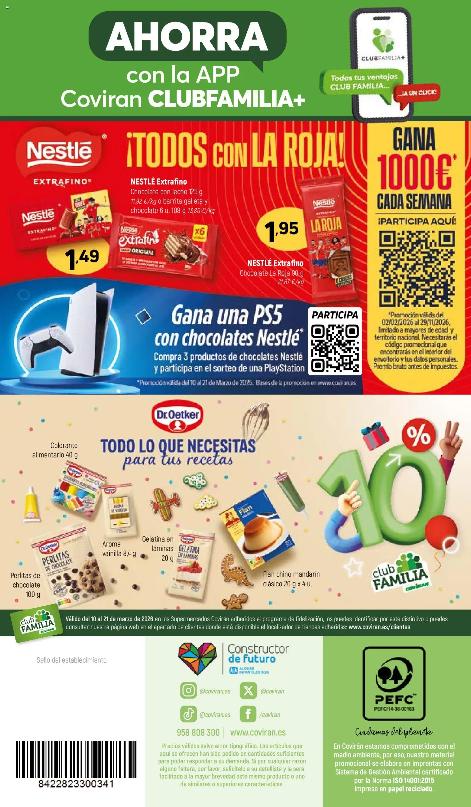 Coviran - Paisvasco │ válido desde el 10.03.2026 | Página: 16 | Productos: Leche, Chocolate, Chocolate con leche, Playstation