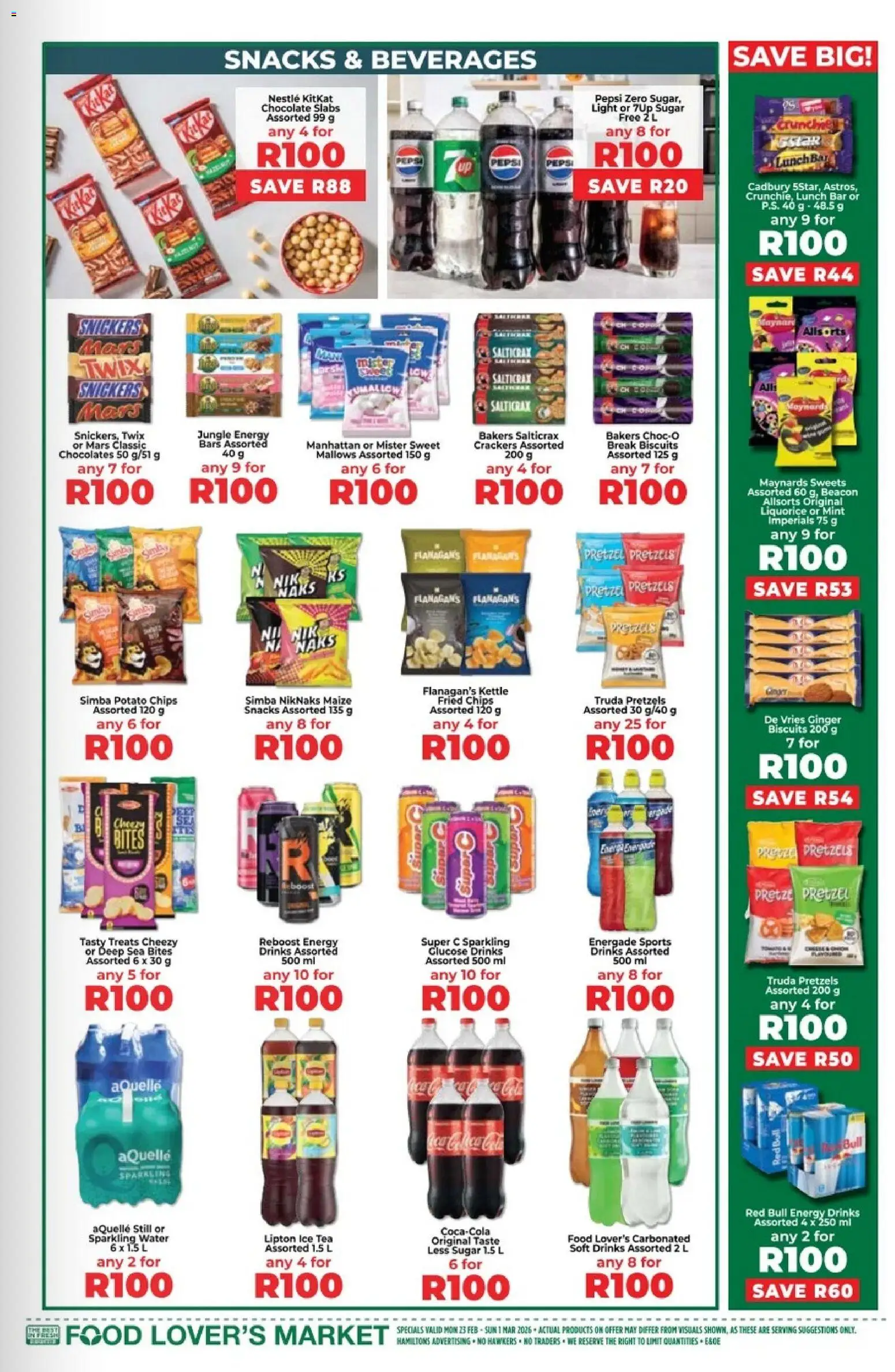 New Food Lover's Market catalogue – valid from 23.02.2026 | Page: 11 | Products: Light, Tea, Snacks, Water