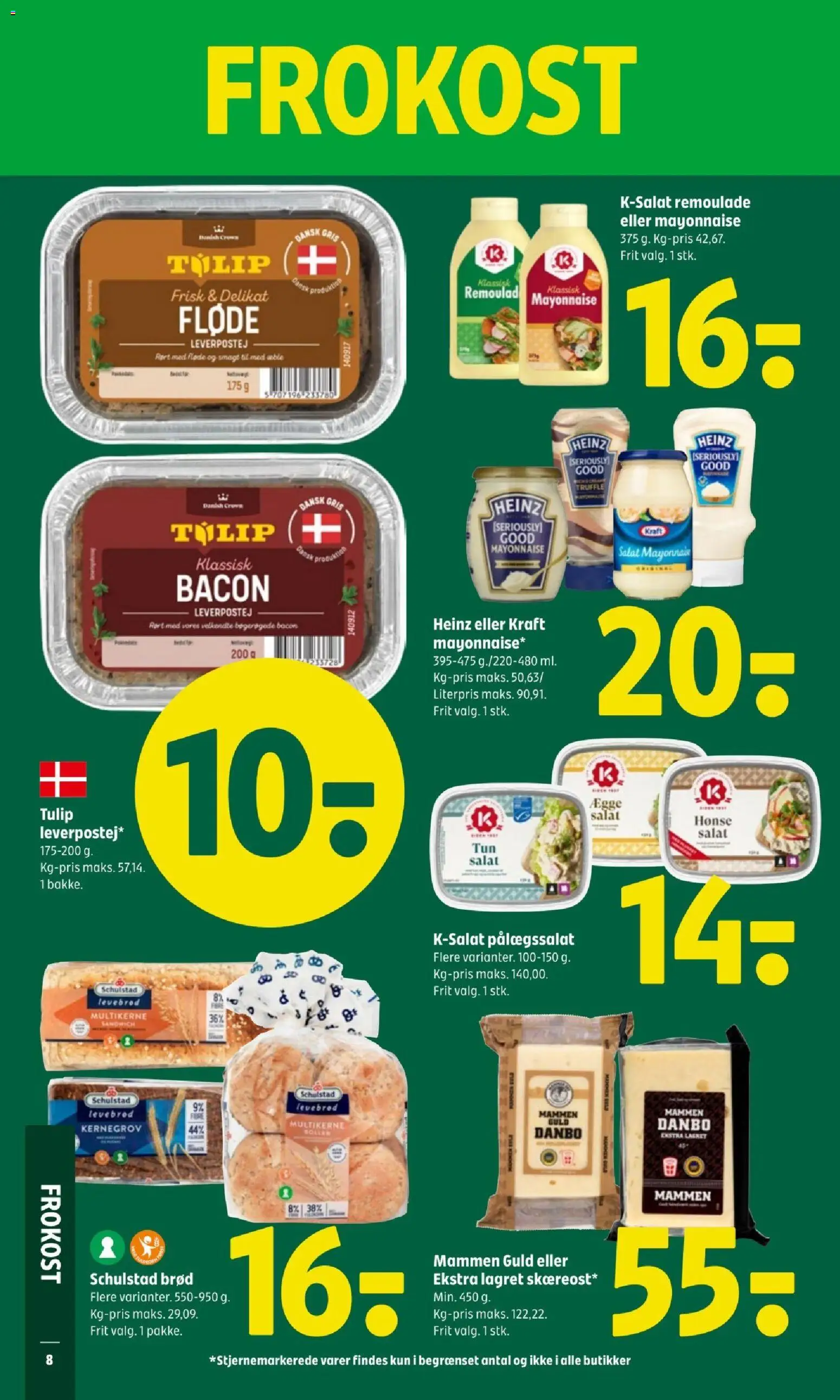 Coop 365 tilbudsavis – gyldig fra 15.01.2026 | Side: 10 | Produkter: Brød, Fløde, Salat, Leverpostej