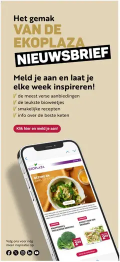 Ekoplaza - Folder week 8 - Voorbeeld van een folder van Ekoplaza, geldig van 18.02.2026 | Pagina: 9 | Producten: Broccoli, Tafel, Groenten