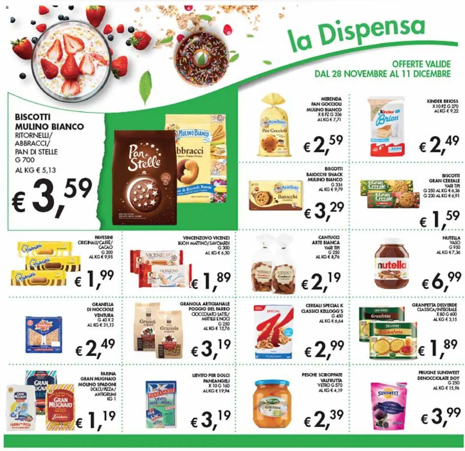 Volantino Coal del 28.11.2025 | Pagina: 18 | Prodotti: Biscotti, Nocciole, Cacao, Vaso