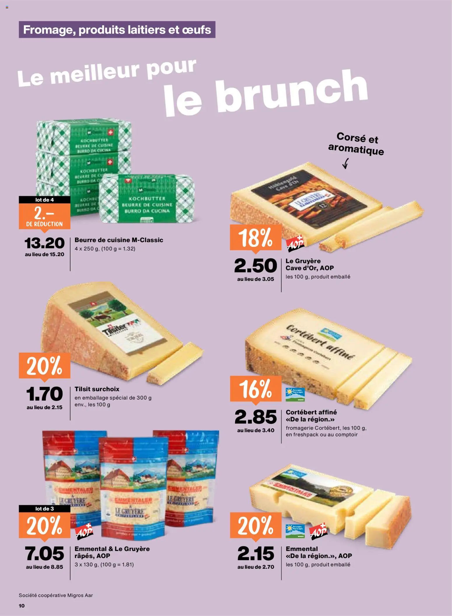 Migros aktionen FR – gültig ab 12.03.2026 | Seite: 10 | Produkte: Butter