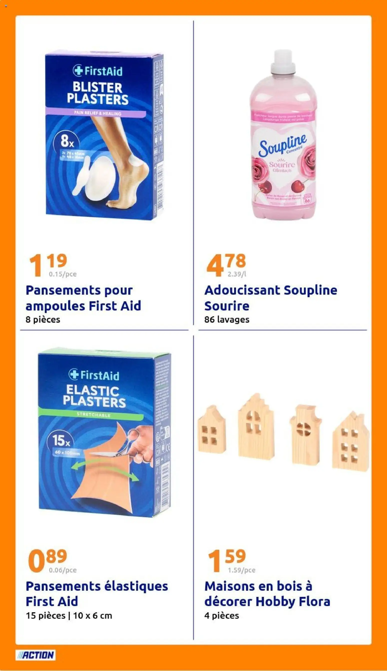 {H1} | Page: 24 | Produits: Soupline, Adoucissant, Élastiques, Pain