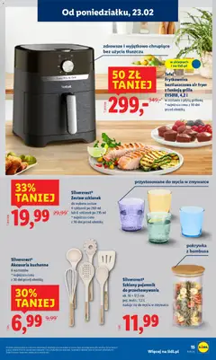 Pogląd oferty "Tefal Frytkownica beztłuszczowa air fryer z funkcją grilla EY5018, 4,2 l, Frytkownica beztłuszczowa air fryer z funkcją grilla EY5018, 4,2 l, w zestawie z płytą grillową" - ważna od 23.02.2026 | Strona: 17 | Produkty: Frytkownica, Frytkownica beztłuszczowa, Tefal