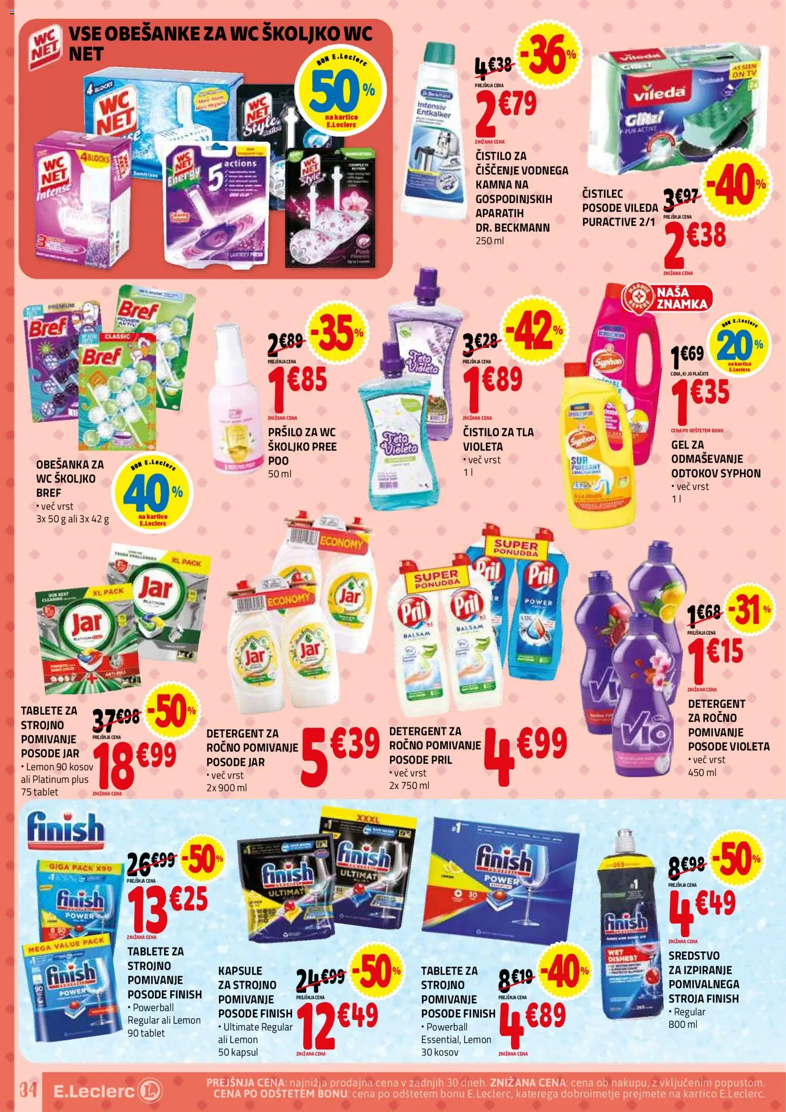 Novi E.leclerc katalog ponudbe – veljaven od 28.01.2026 | Stran: 34 | Izdelki: Tv, Detergent