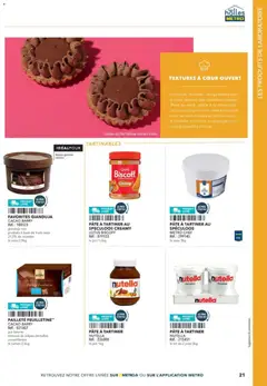 METRO - Prévisualisation de METRO - Boulanger Pâtissiers valide à partir de 08.02.2026 | Page: 21 | Produits: Spéculoos, Nutella, Crème, Fruits secs