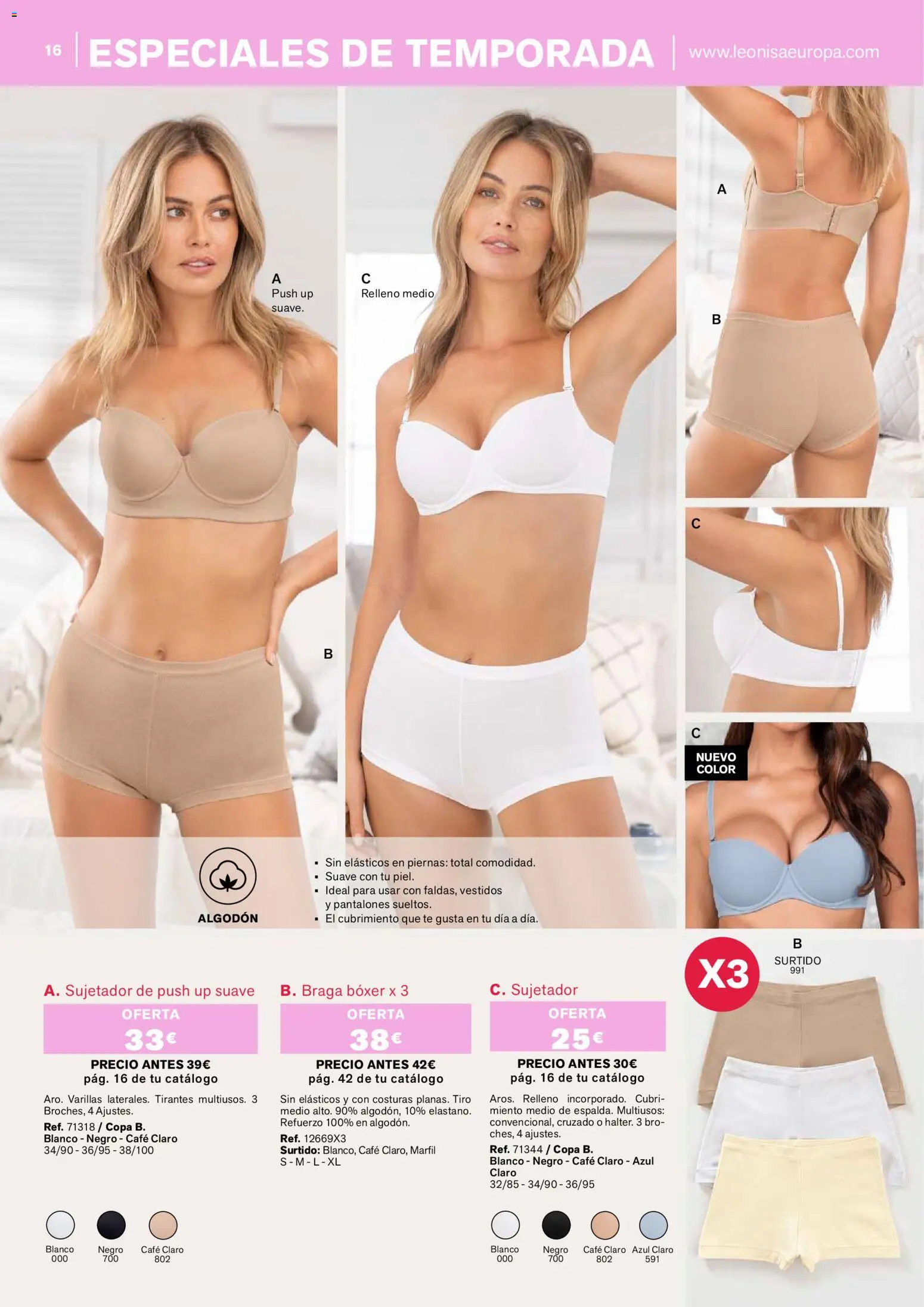 Leonisa folleto │ válido desde el 01.03.2026 | Página: 16 | Productos: Pantalones, Café, Té, Braga