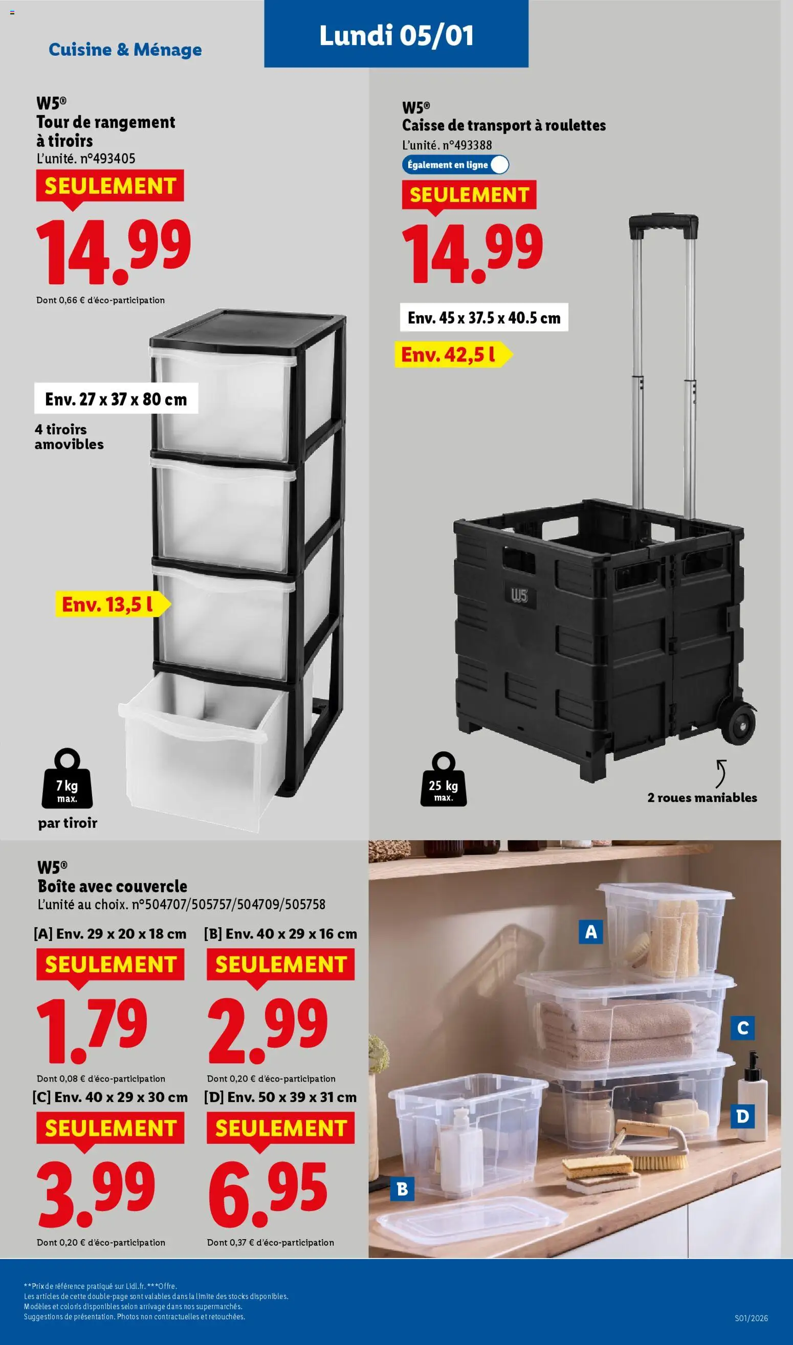 {H1} | Page: 5 | Produits: Tiroirs