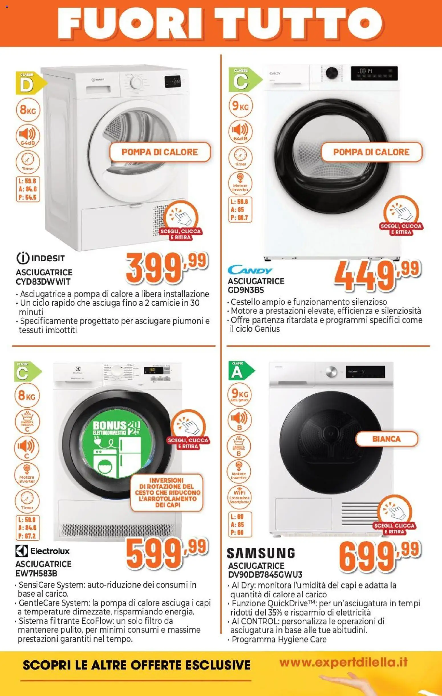 Volantino Expert del 27.12.2025 | Pagina: 3 | Prodotti: Asciugatrice, Smartphone, Samsung