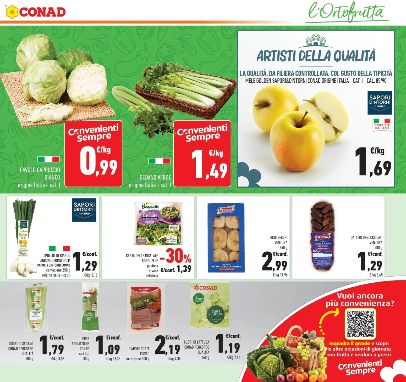 Volantino Conad del 11.02.2026 | Pagina: 11 | Prodotti: Frutta, Sedano, Cavolo, Cappuccio