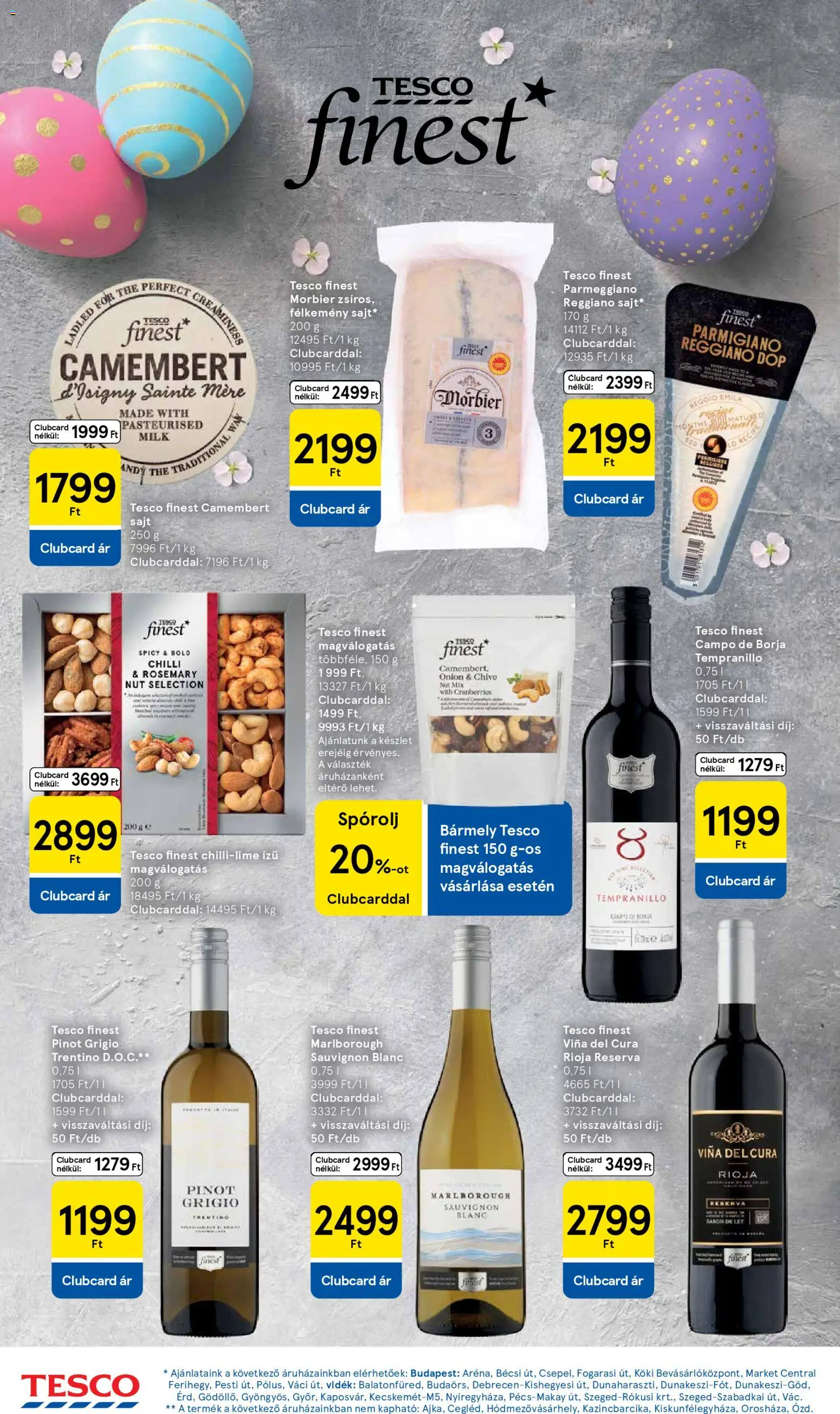 Tesco akciós ujság - amely érvényes a következő dátumtól: 19.03.2026 | Oldal: 18 | Termékek: Sajt, Camembert
