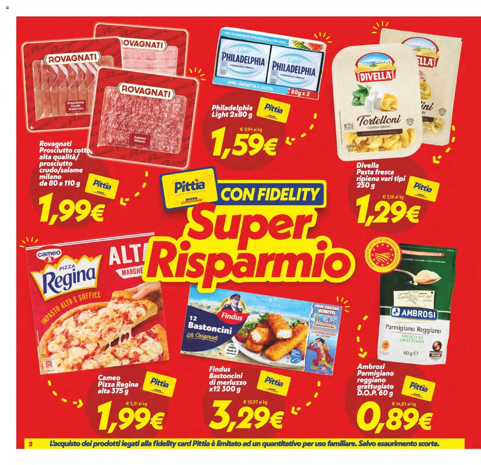 Volantino SuperConveniente del 06.03.2026 | Pagina: 2 | Prodotti: Prosciutto Cotto, Merluzzo, Ricotta, Tortelloni