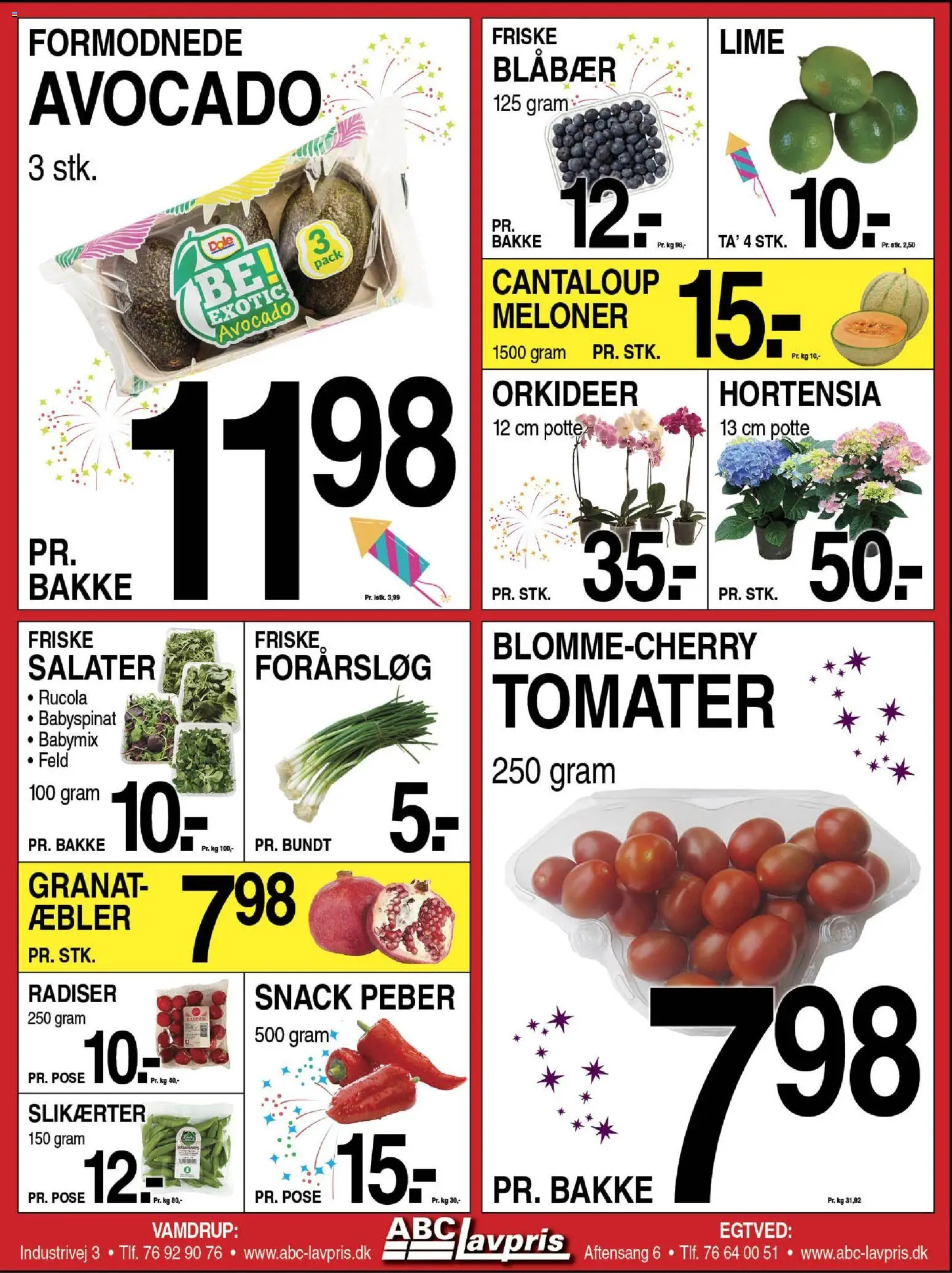 Abc Lavpris tilbudsavis – gyldig fra 24.12.2025 | Side: 8 | Produkter: Radiser, Forårsløg, Avocado, Peber