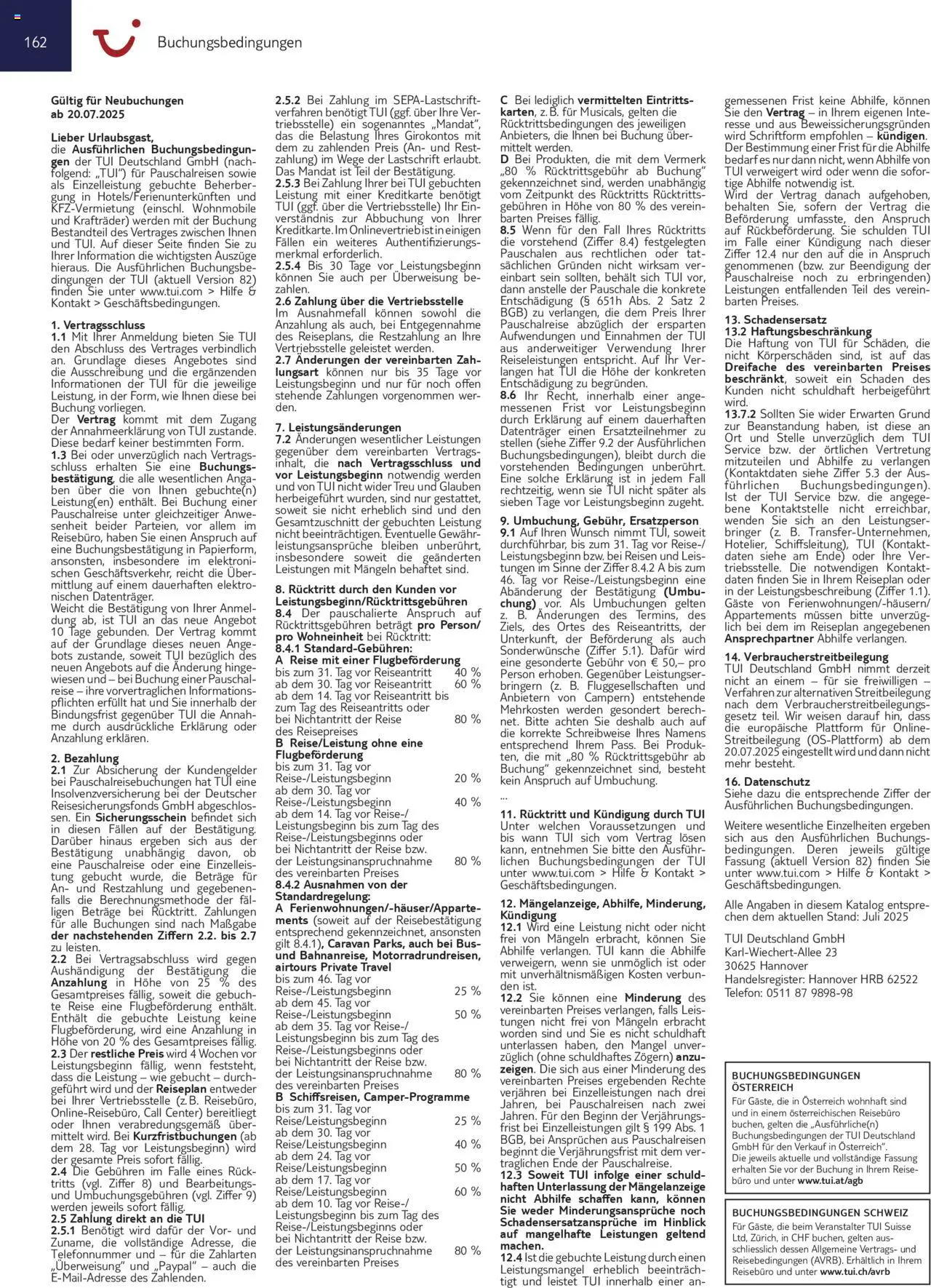 TUI Prospekt Kanaren, Kapverden & Senegal 2025/26	  – gültig ab 01.11.2025 | Seite: 162 | Produkte: Telefon