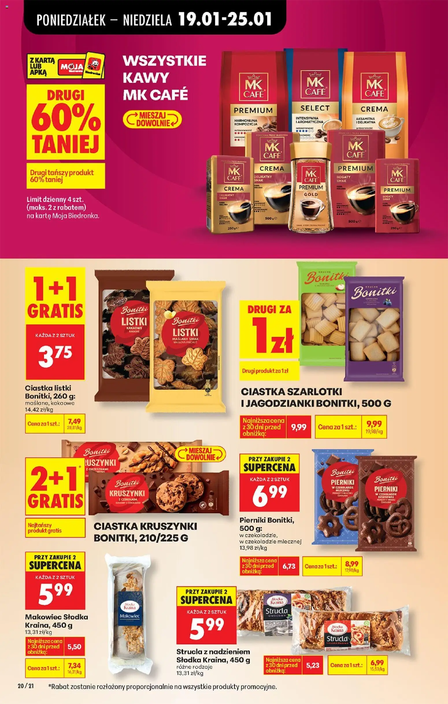 Biedronka gazetka od 19.01.2026 | Strona: 22 | Produkty: Karta, Czekolada, Ciastka, Kruszynki