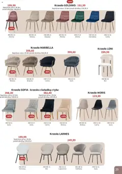 Pogląd oferty "Bodzio Katalog" - ważna od 01.10.2025 | Strona: 39 | Produkty: Cappuccino, Krzesło