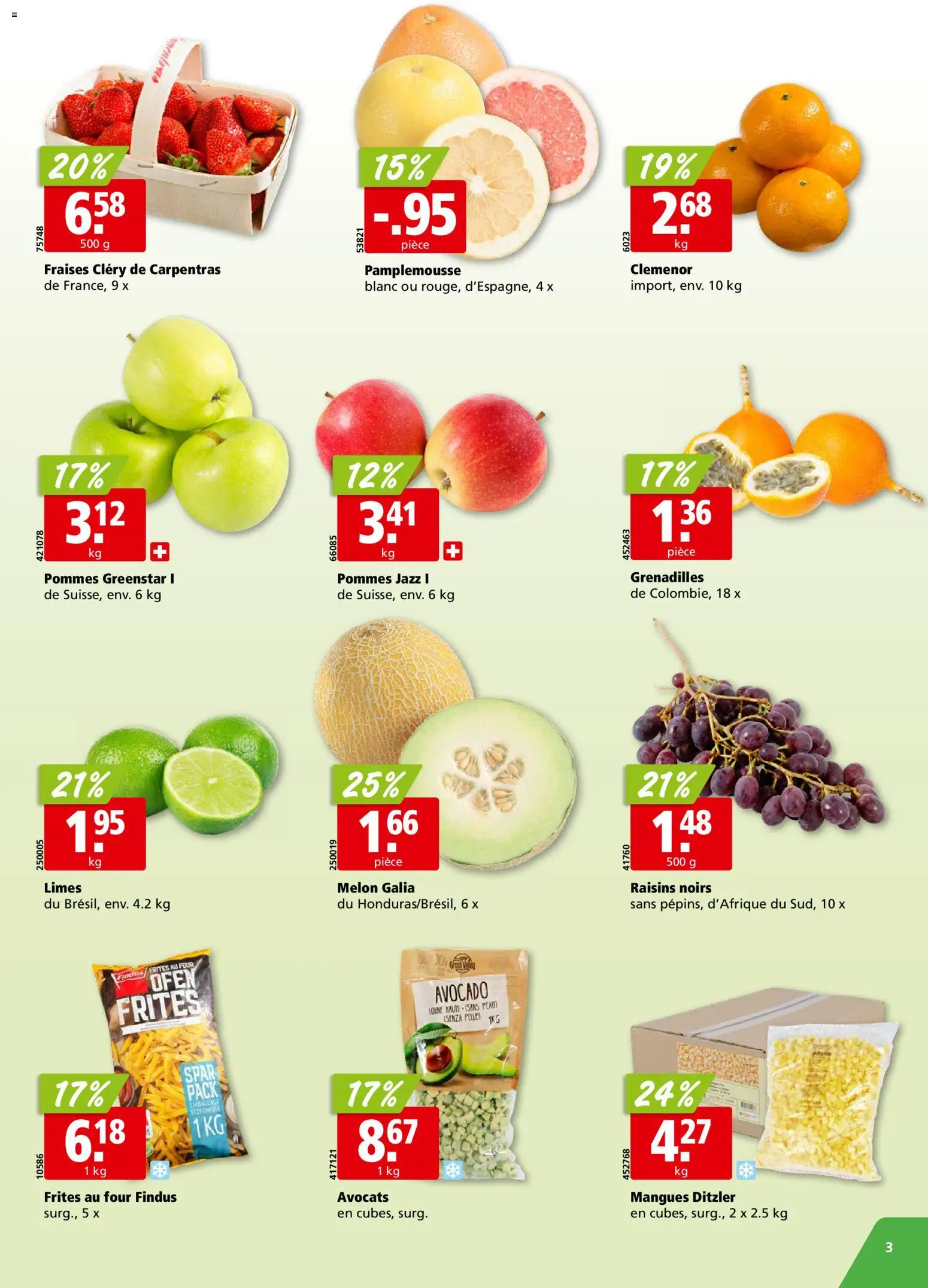 Aligro aktionen Chavannes, Matran, Genève, Sion – gültig ab 23.03.2026 | Seite: 3 | Produkte: Avocado, Ofen