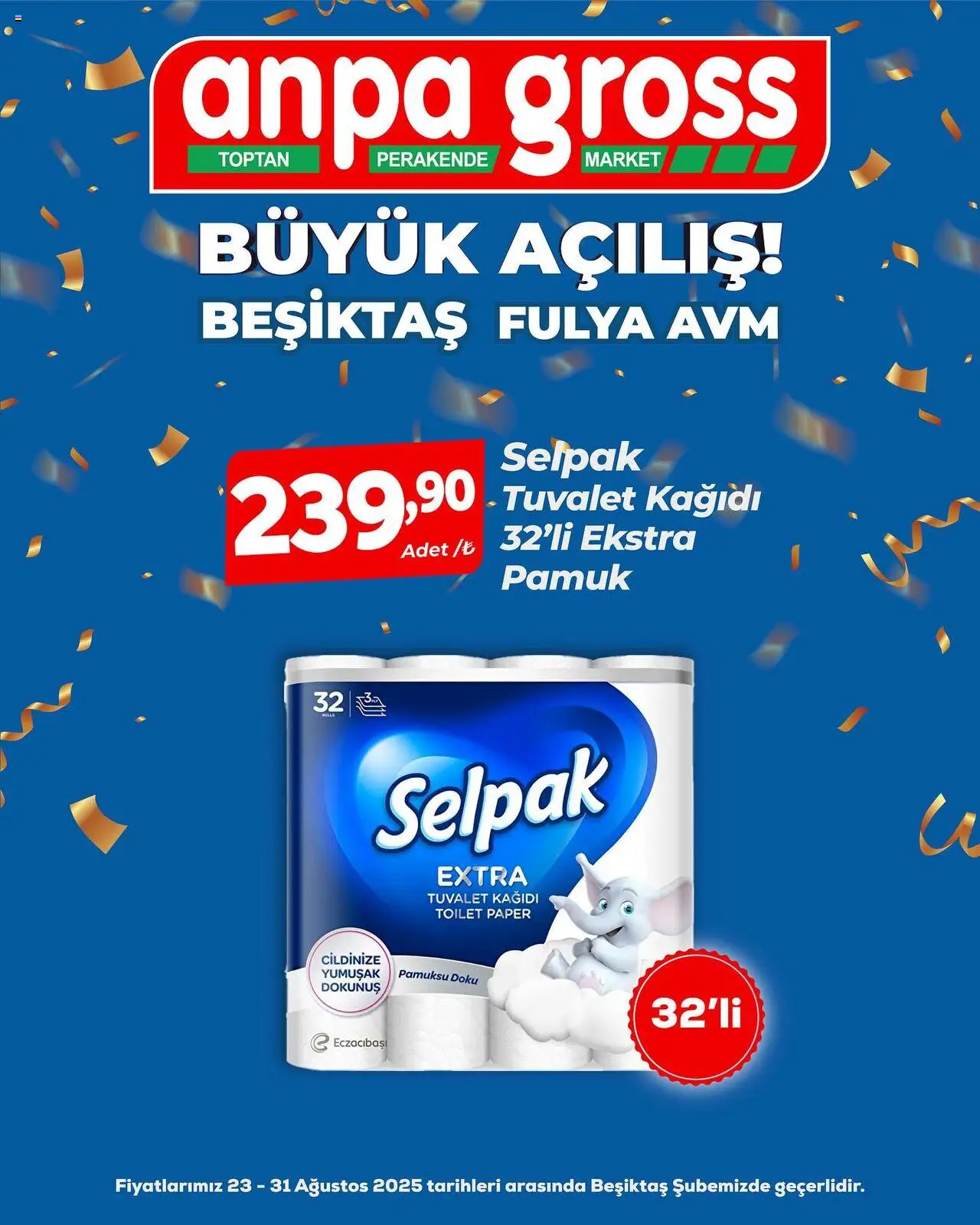 Anpa Gross Büyük Açılış - 23.08.2025 tarihinden itibaren geçerlidir | Sayfa: 10 | Ürünler: Tuvalet, Tuvalet kağıdı
