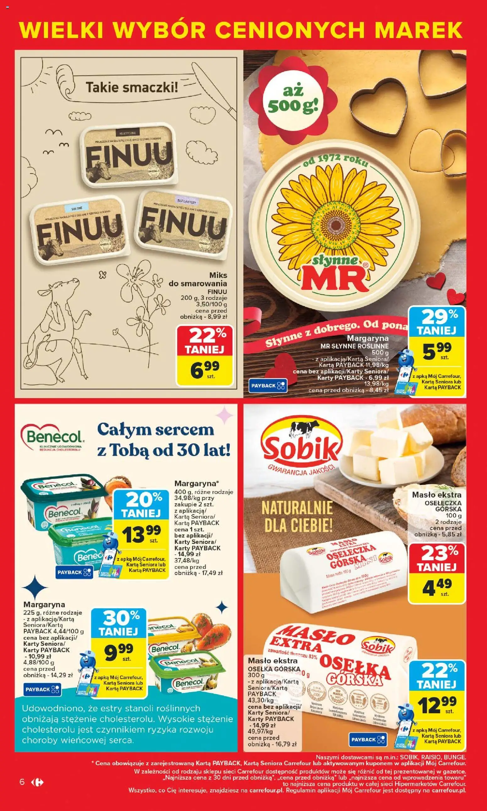 Carrefour Gazetka - Markowe atrakcje cenowe od 27.10.2025 | Strona: 8 | Produkty: Masło ekstra osełka, Osełka, Bez laktozy, Masło