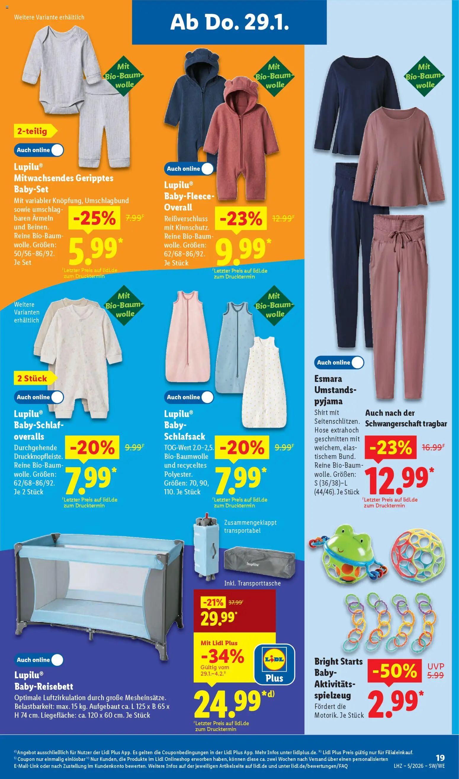Lidl Prospekt Hilders – gültig ab 26.01.2026 | Seite: 39 | Produkte: Shirt, Schlafsack, Hose, Pyjama