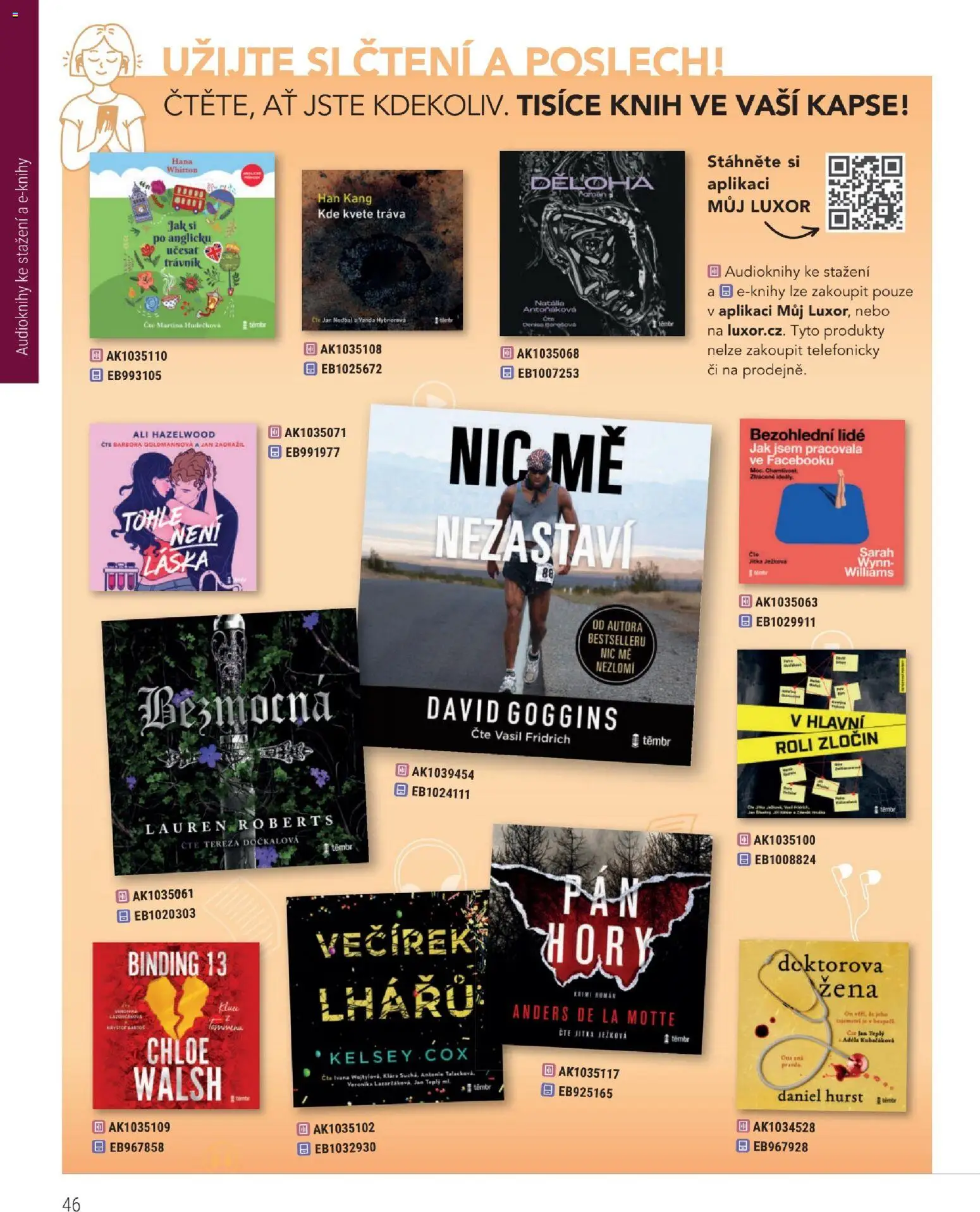 Knižní klub leták od 01.03.2026 | Strana: 46 | Produkty: Toner, Chloe