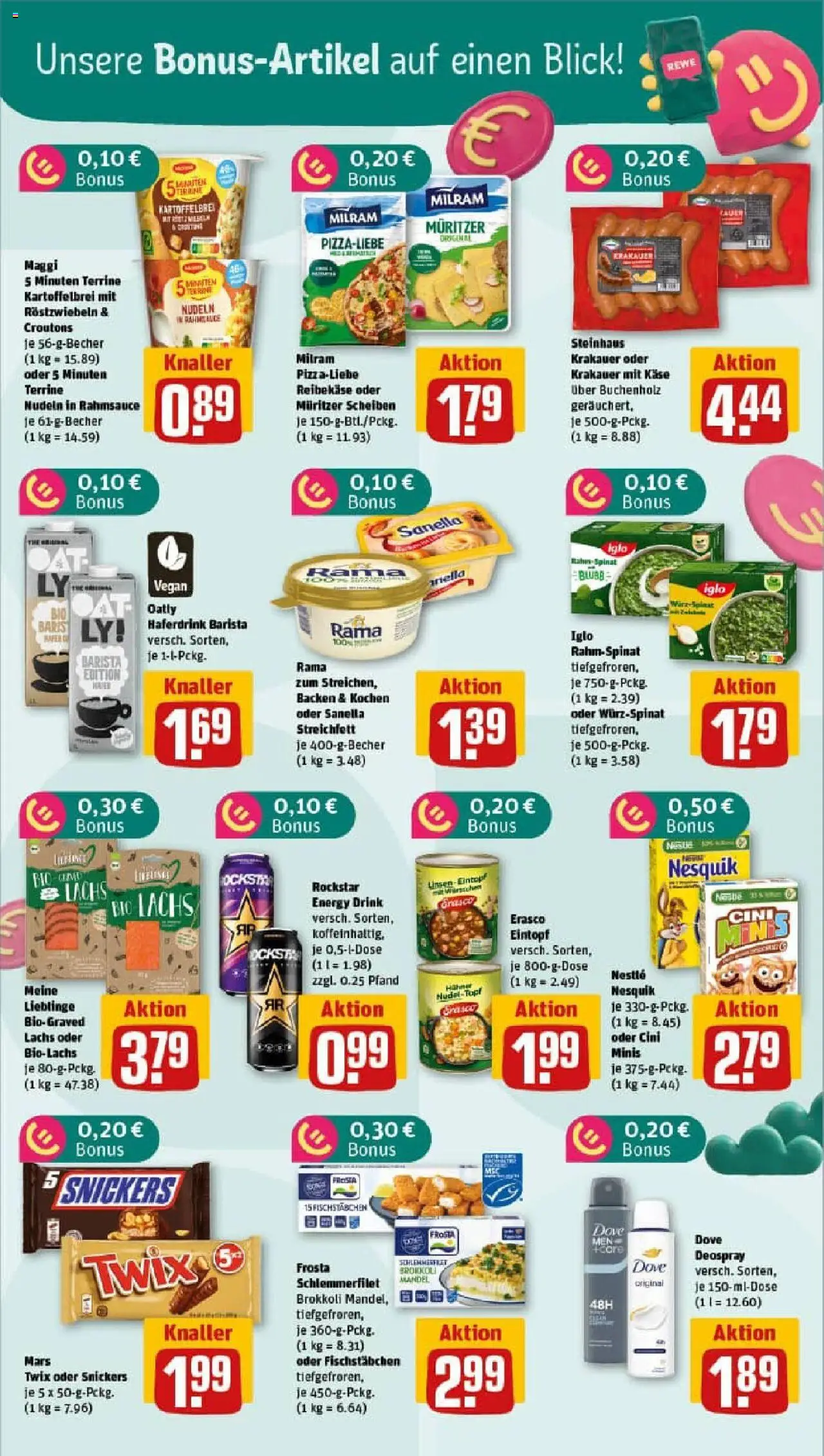 Rewe prospekt Holzwickede	 - gültig ab dem 17.08.2025 | Seite: 29 | Produkte: Rockstar energy, Margarine, Nesquik, Oatly