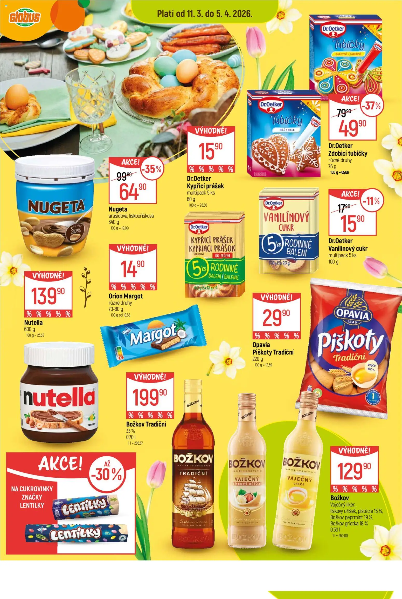 Globus leták - Praha Zličín od 11.03.2026 | Strana: 3 | Produkty: Pistácie, Likér, Griotka, Nutella