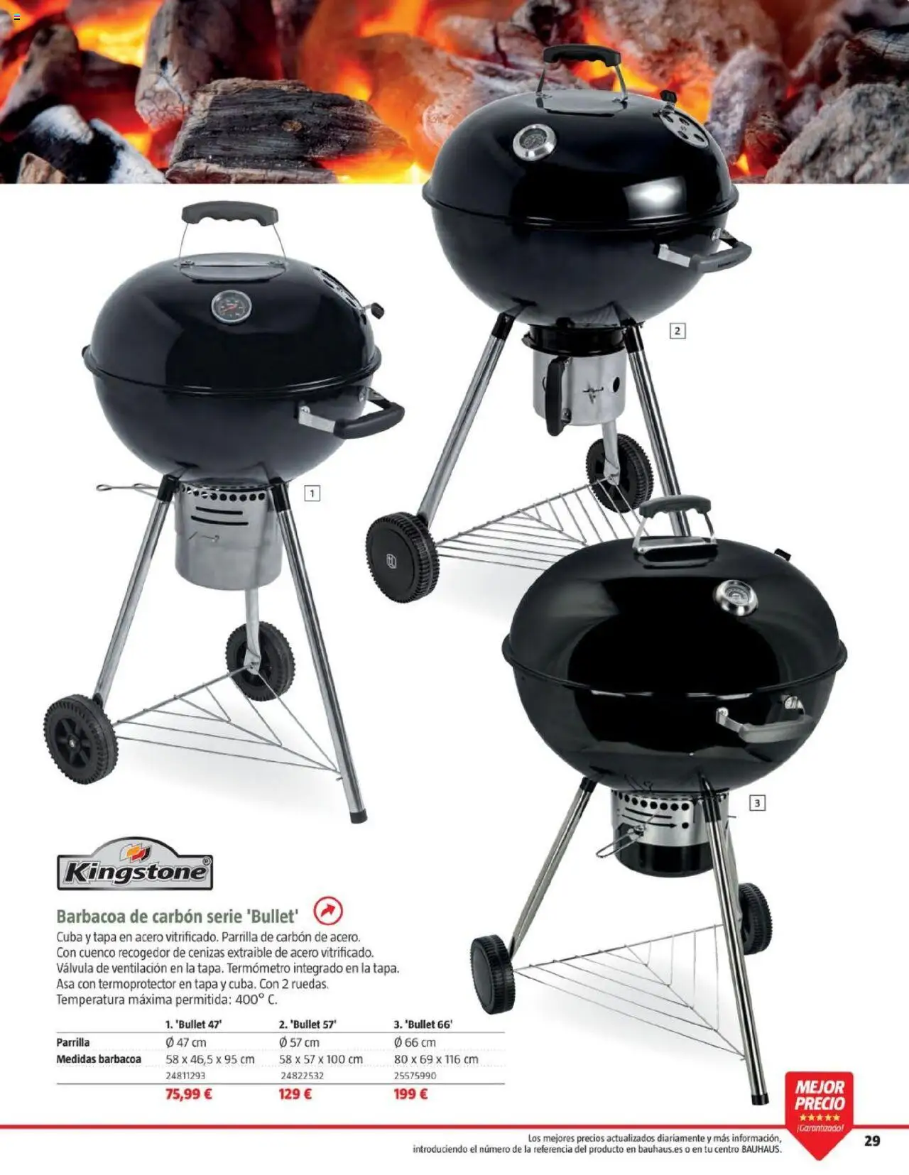 Bauhaus - Camping │ válido desde el 19.05.2025 | Página: 29 | Productos: Barbacoa, Parrilla, Termómetro