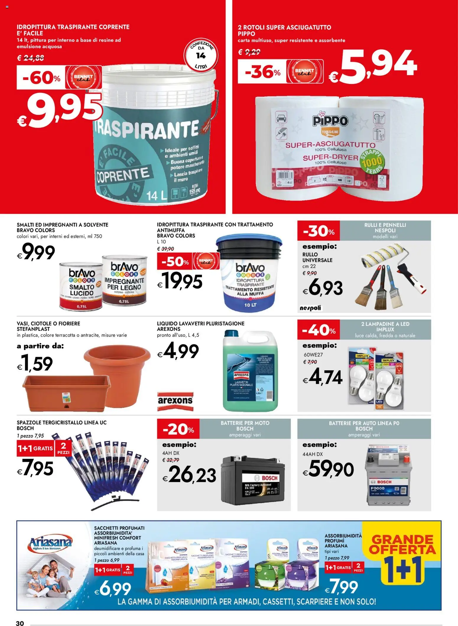 Volantino bennet del 23.04.2026 | Pagina: 30 | Prodotti: Rullo, Impregnante, Pittura, Batterie