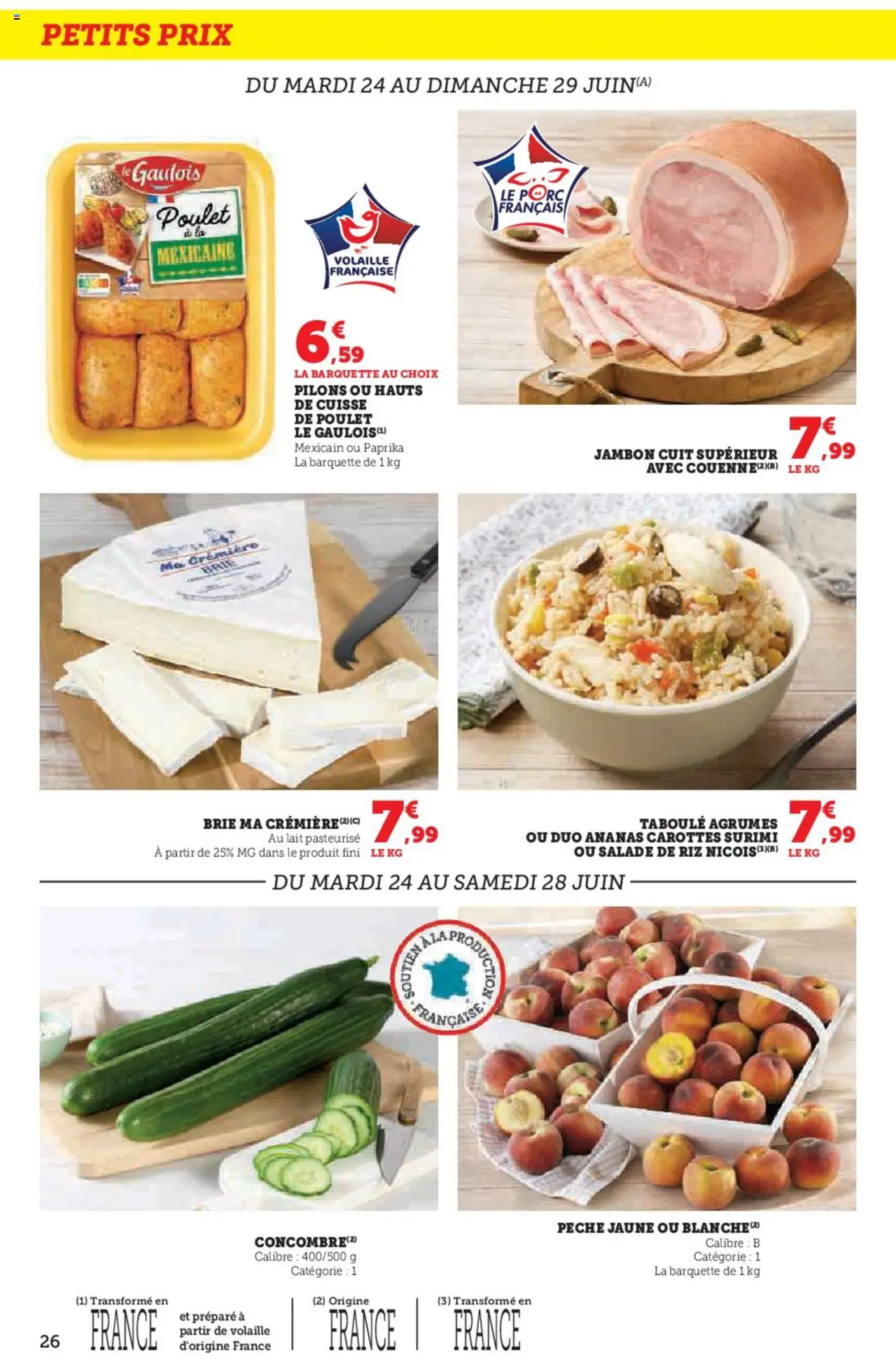 | Page: 26 | Produits: Salade, Carottes, Porc, Ananas