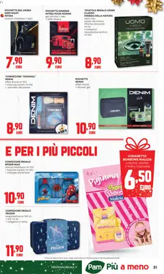 Anteprima del volantino PAM Feste catalogo valido a partire dal 20.11.2025 | Pagina: 31 | Prodotti: Dopobarba, Pigiama, Valigetta, Doccia