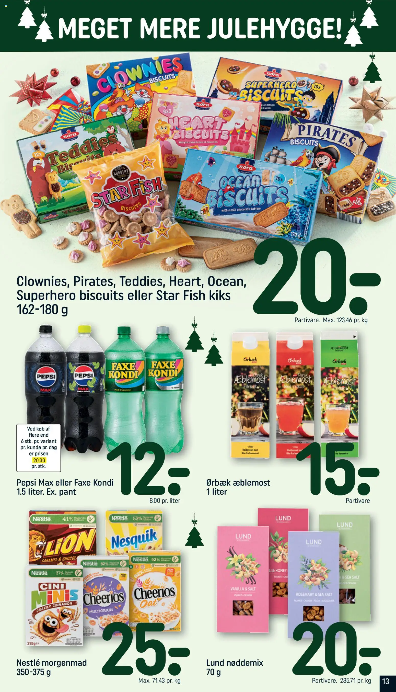 Rema 1000 tilbudsavis – gyldig fra 22.11.2025 | Side: 13 | Produkter: Salt, Faxe Kondi, Pepsi, Pepsi Max