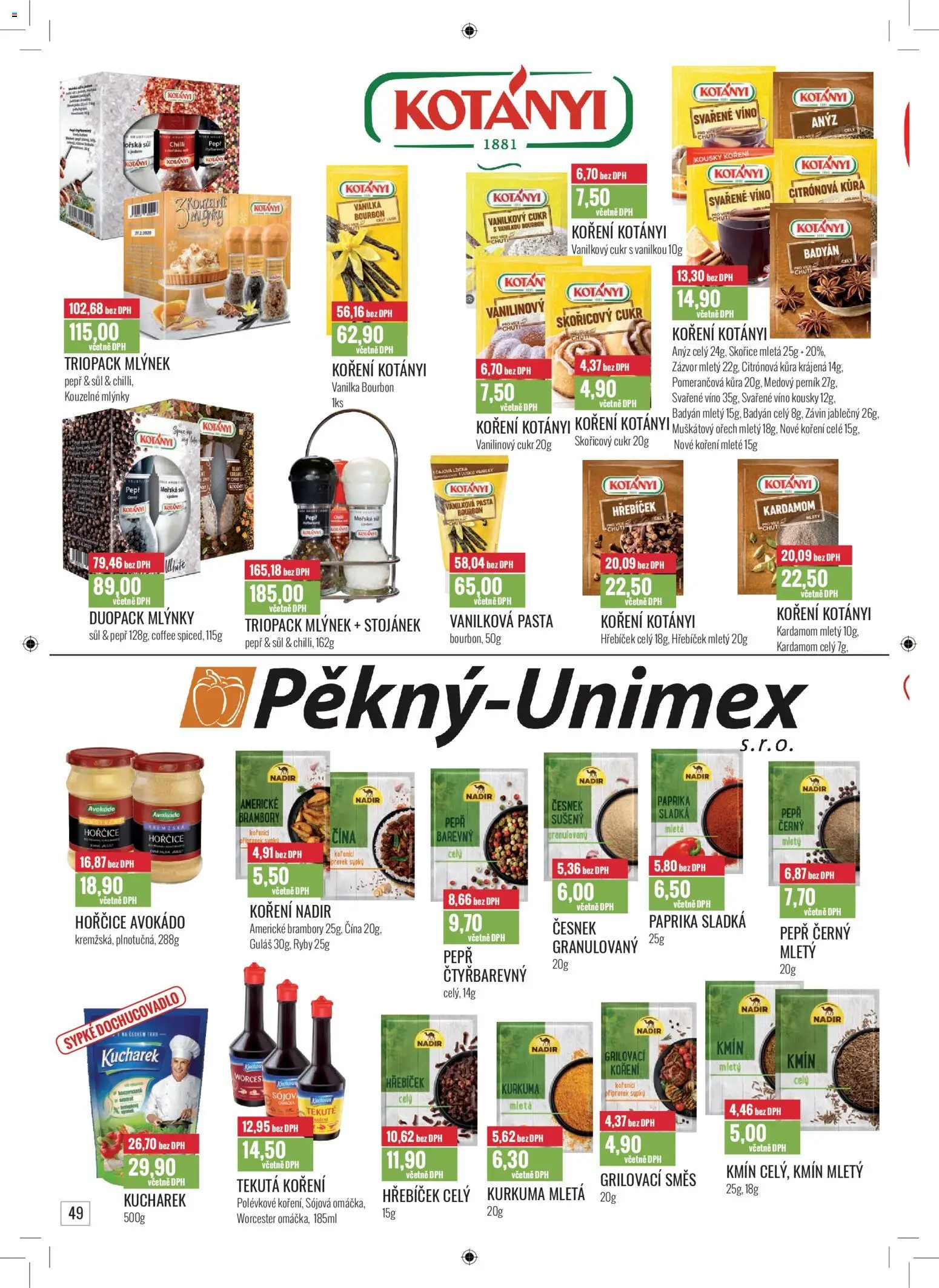 Ratio leták od 01.11.2025 | Strana: 50 | Produkty: Kardamom, Svařené víno, Koření, Brambory