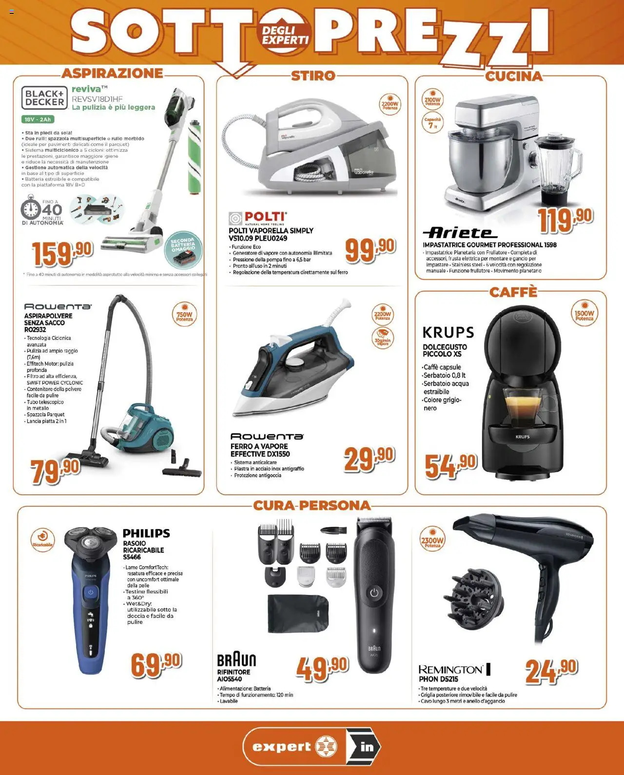 Volantino Ipercoop del 02.10.2025 | Pagina: 7 | Prodotti: Spazzola, Rullo, Impastatrice, Aspirapolvere