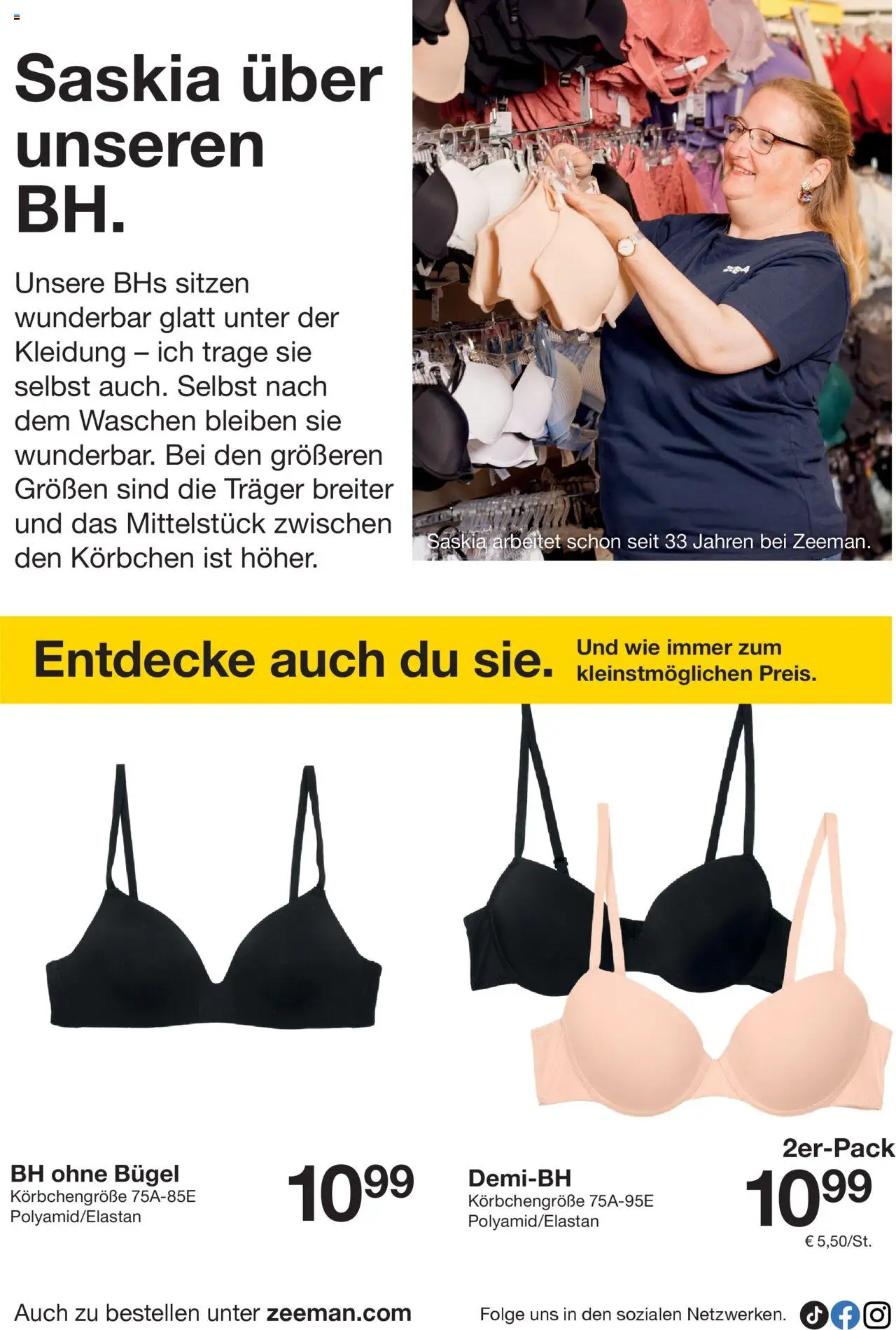 Zeeman Prospekt 	 - gültig ab dem 23.08.2025 | Seite: 18 | Produkte: BH