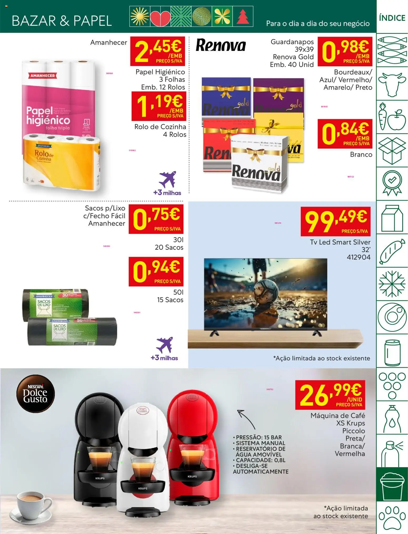 Recheio folheto │ válido de 18.11.2025 | Página: 49 | Produtos: Agua, Papel higiénico, Máquina de café, Café