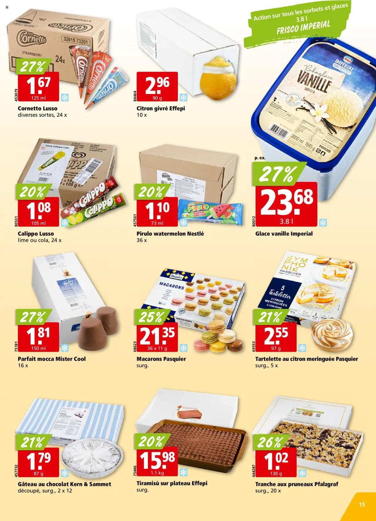 Aligro Aktionen FR ab 04.08.2025 | Seite: 15 | Produkte: Glace