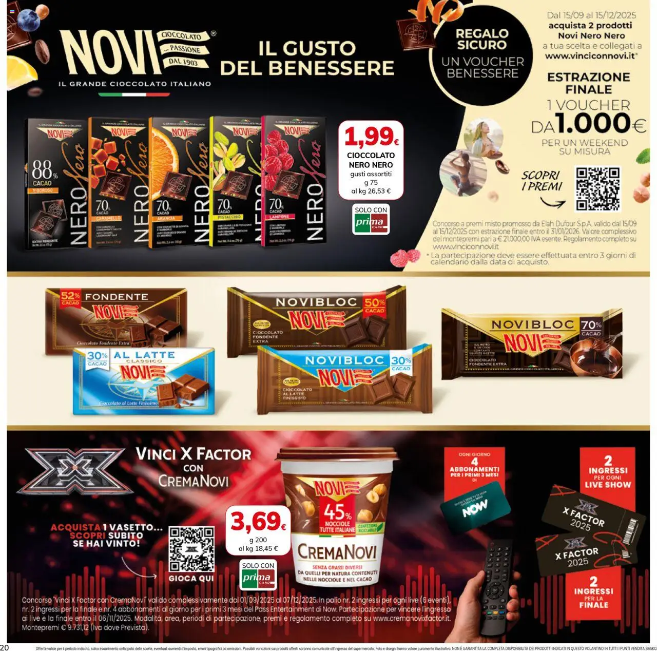 Volantino Basko del 16.09.2025 | Pagina: 20 | Prodotti: Cioccolato, Nocciole, Arancia, Cacao
