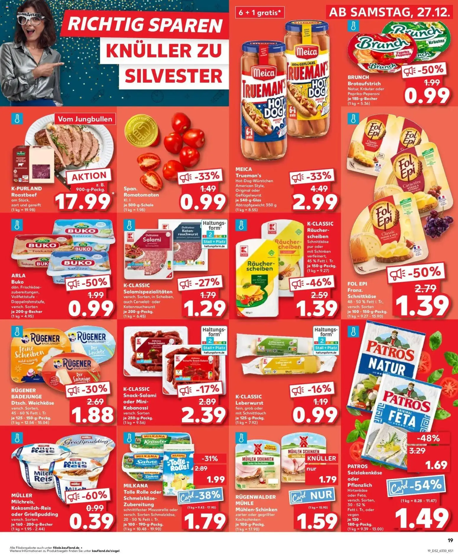 Kaufland prospekt Hamburg	 – gültig ab 28.12.2025 | Seite: 19 | Produkte: Feta, Milkana, Mozzarella, Arla buko