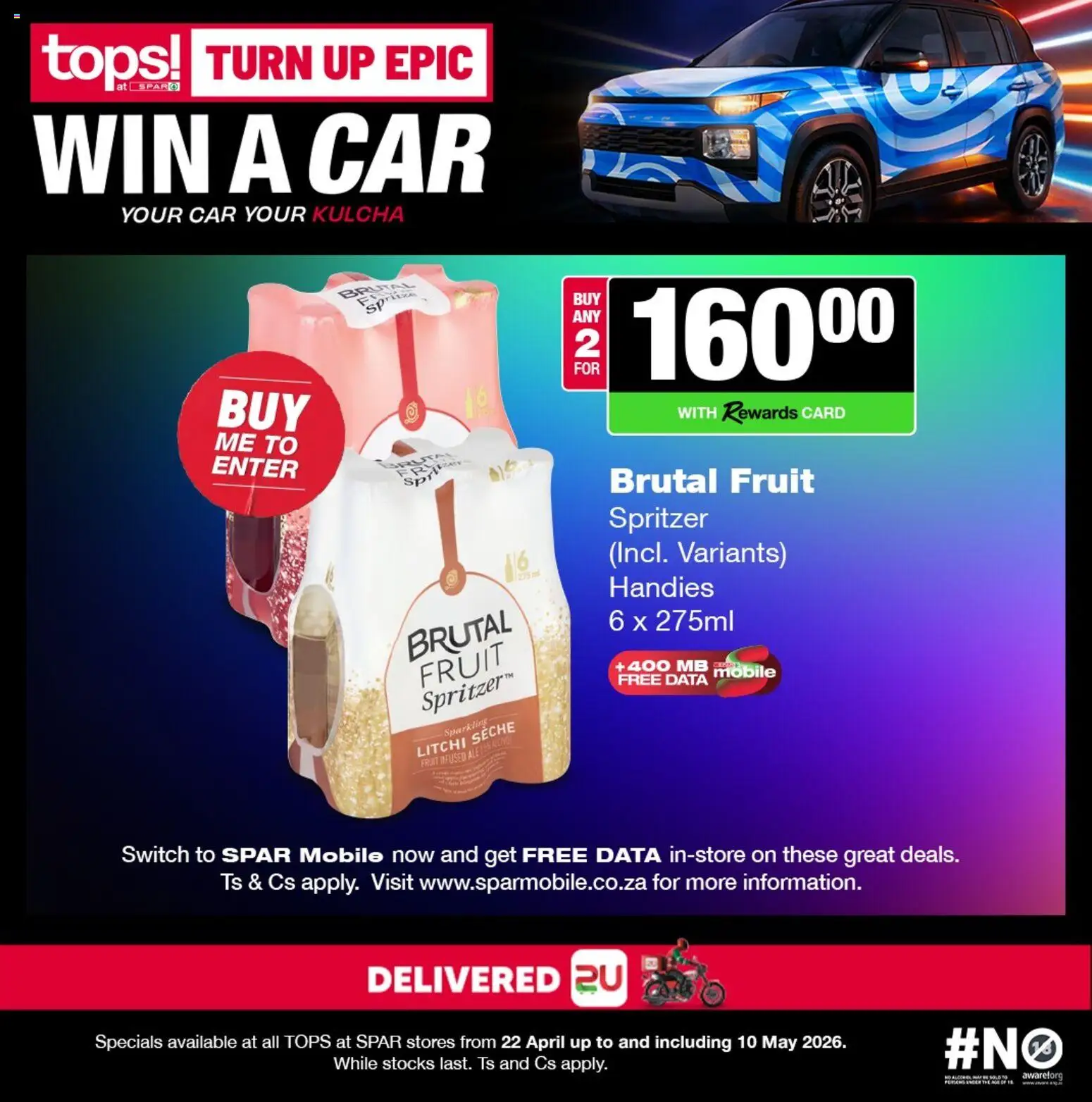 New Tops at Spar catalogue – valid from 22.04.2026 | Page: 11 | Products: Data, Switch, Sprite, Fruit