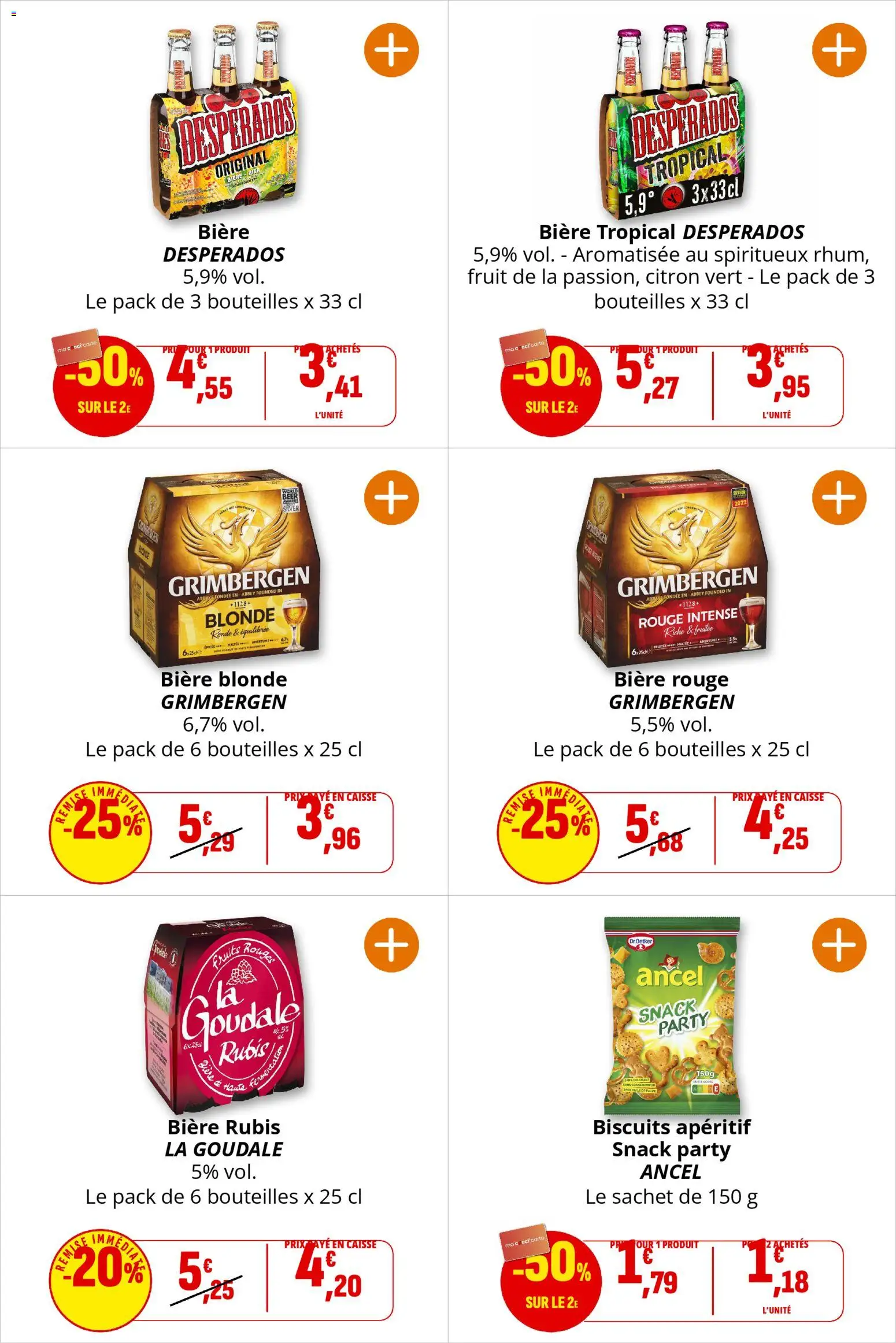 {H1} | Page: 48 | Produits: Desperados, Citron, Bière blonde, Biscuits