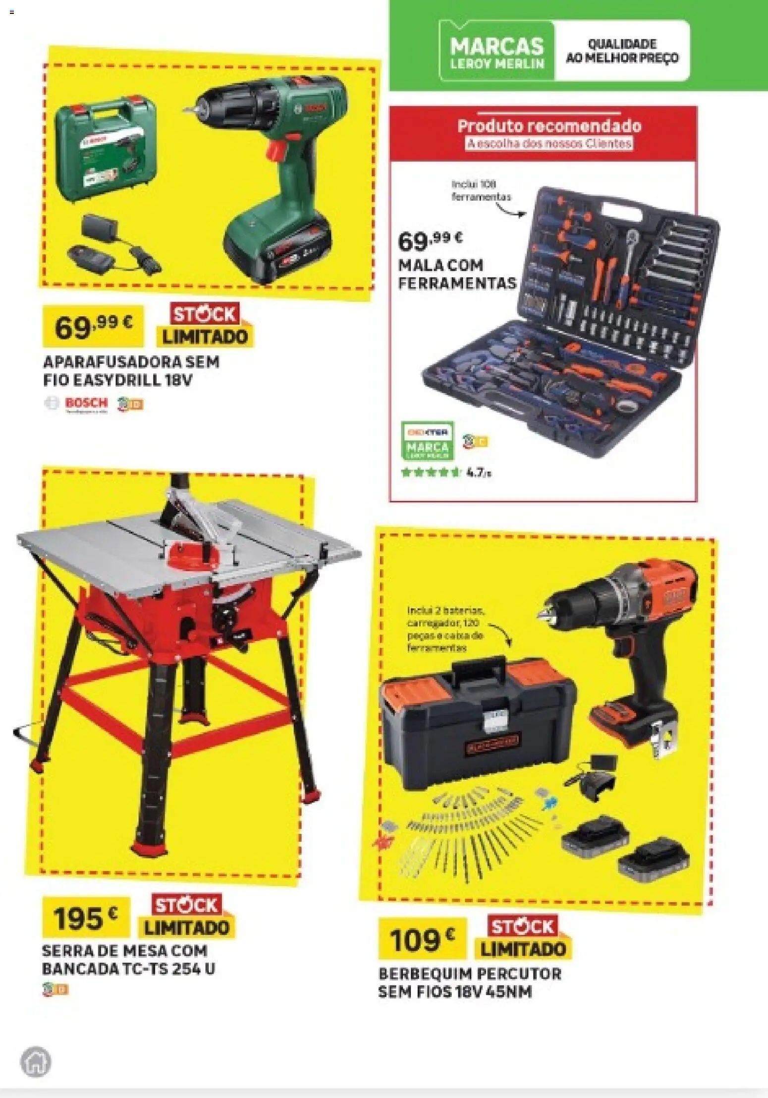 Leroy Merlin Madeira │ válido de 11.12.2025 | Página: 9 | Produtos: Bancada, Ferramentas, Mesa