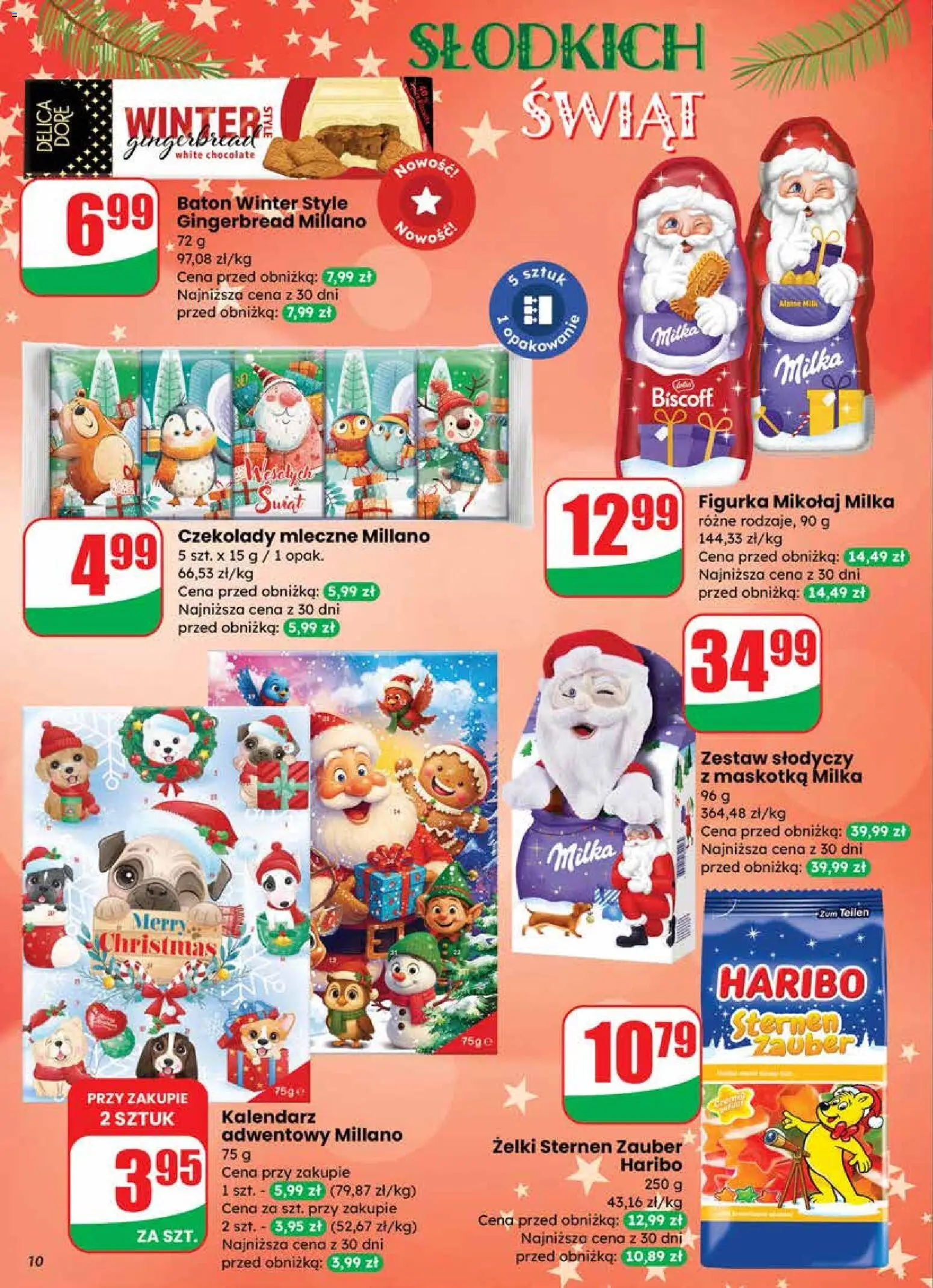 Dino Gazetka od 19.11.2025 | Strona: 10 | Produkty: Kalendarz adwentowy, Kalendarz, Baton, Żelki