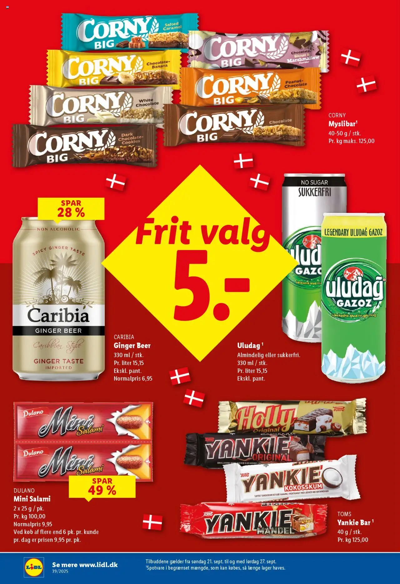 Lidl tilbudsavis – gyldig fra 21.09.2025 | Side: 6 | Produkter: Salami, Cookies, Søm