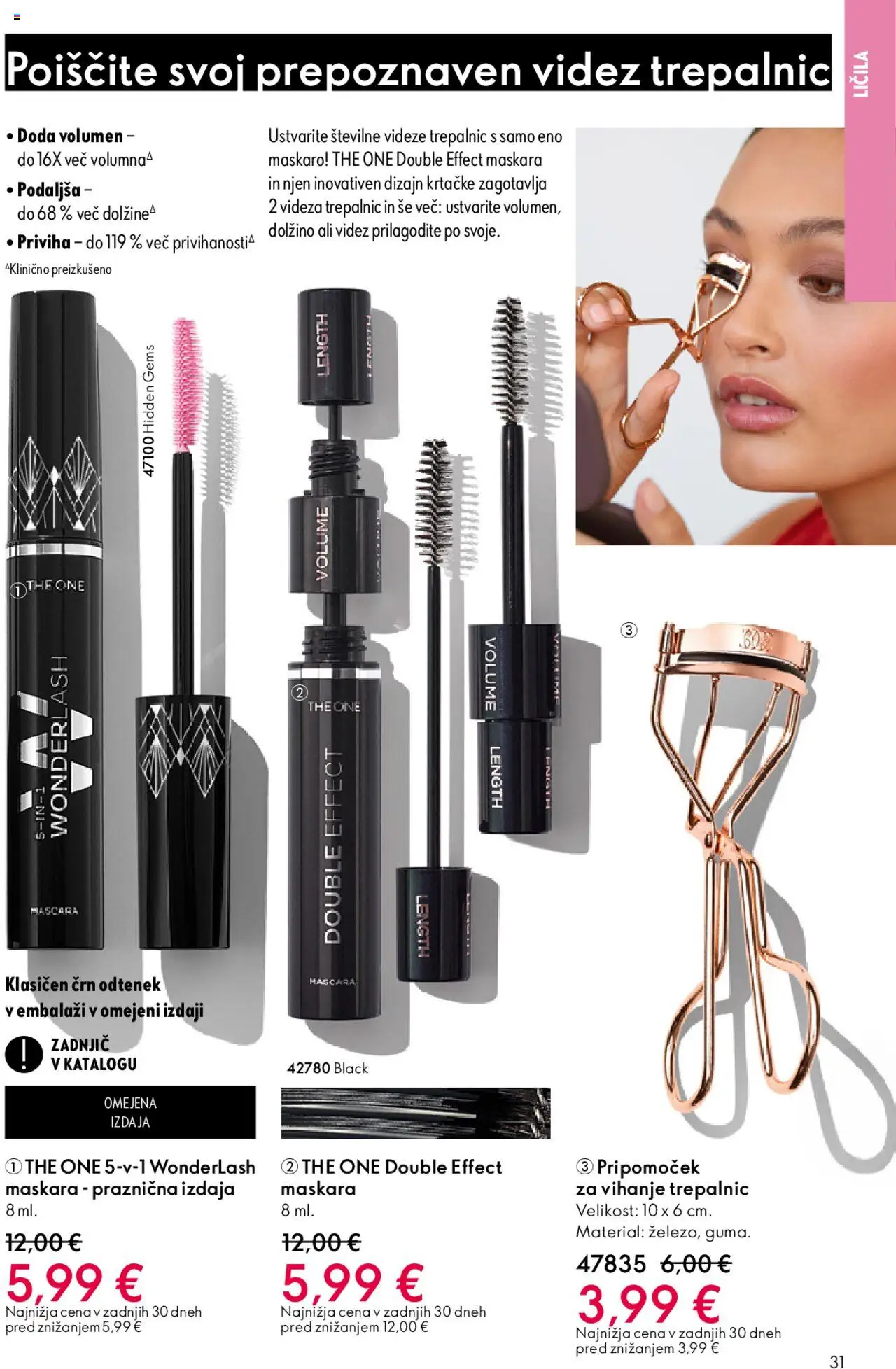 Novi Oriflame katalog ponudbe – veljaven od 08.10.2025 | Stran: 31 | Izdelki: Licila, Maskara